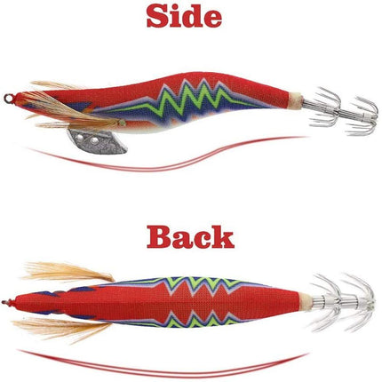Rattle Squid Jigs Shrimp Fishing Bait 10pcs - CROCH AU