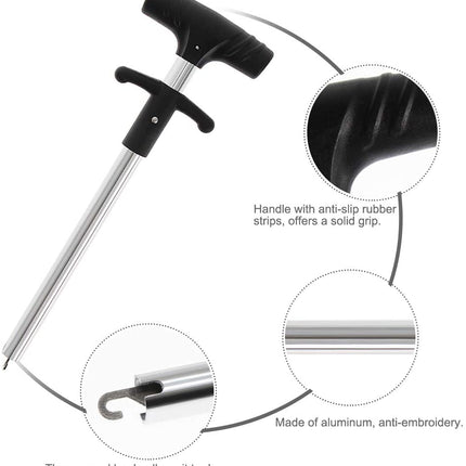 2pcs Aluminum Fish Hook Remover Tool