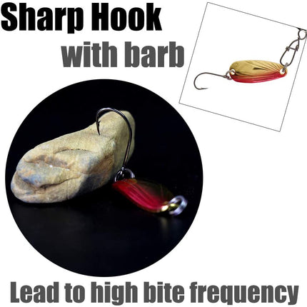12 pcs Fishing Lure Set Metal Baits with Tackle Box