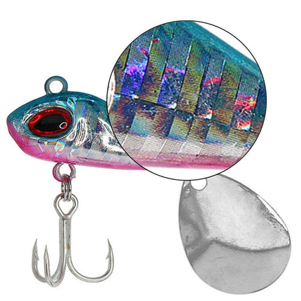 Vibration Lure Set Metal Spoon Spinnerbait 10Pcs - CROCH AU