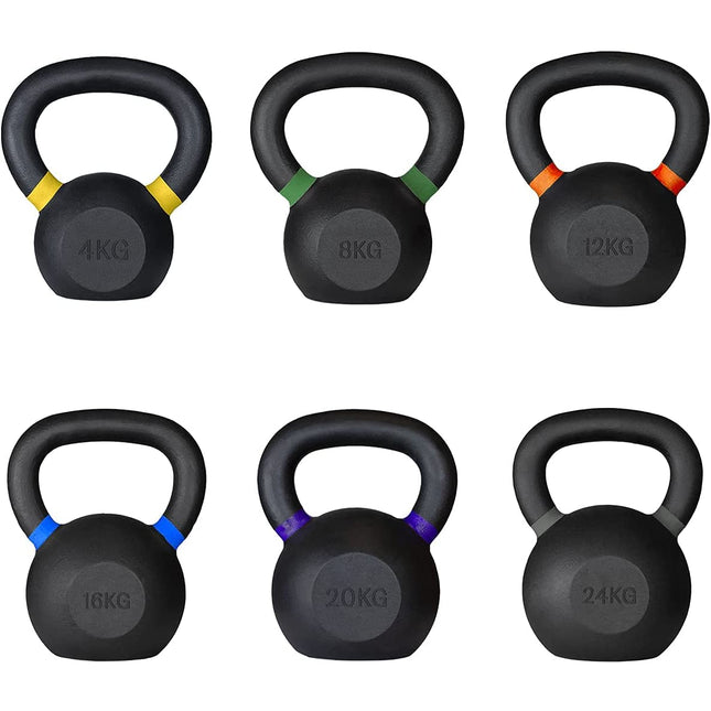 Meteor Cast Iron Kettlebell Powder Coating Cross Weight Lifting