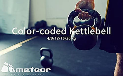 Meteor Cast Iron Kettlebell Powder Coating Cross Weight Lifting