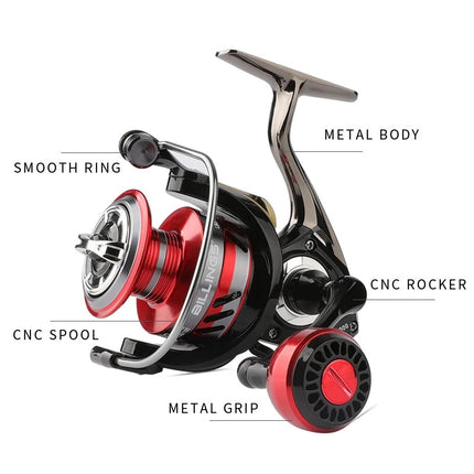 GK1000-6000 All Metal Spinning Fishing Reel