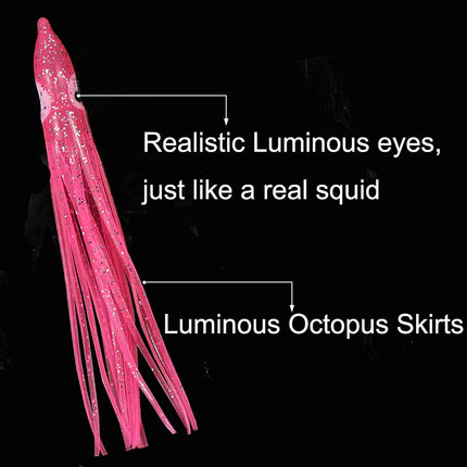 30 faldas luminosas de pulpo.