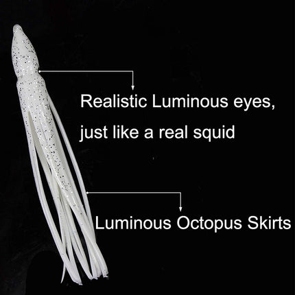 30 faldas luminosas de pulpo.
