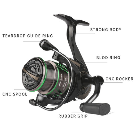 Carrete de pesca MK SE1500 2500 6+1BB Spinning
