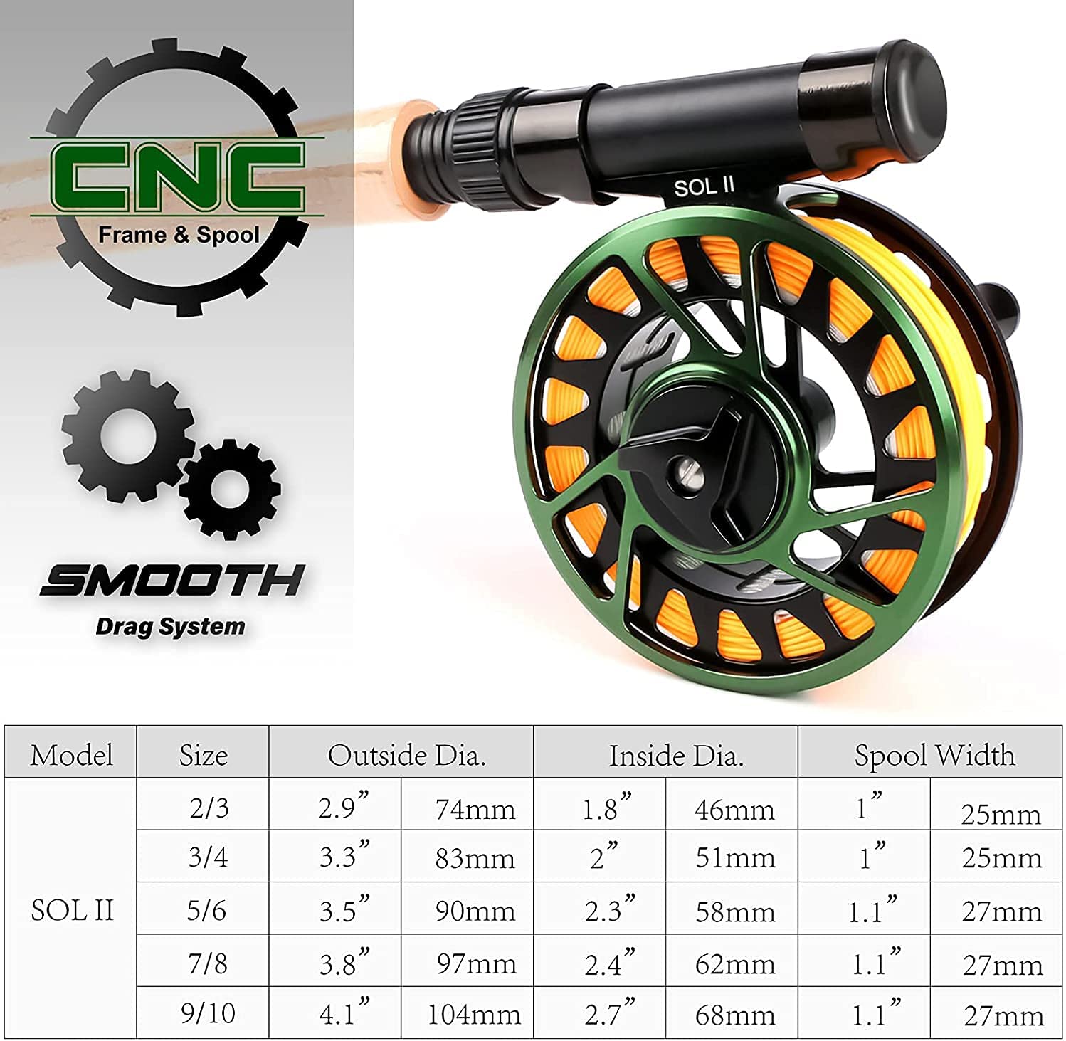 CNC Machined Fly Fishing Reel