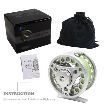 fly fishing reel silver