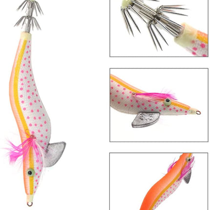 10 pcs Luminous Squid Jig Shrimp Lures