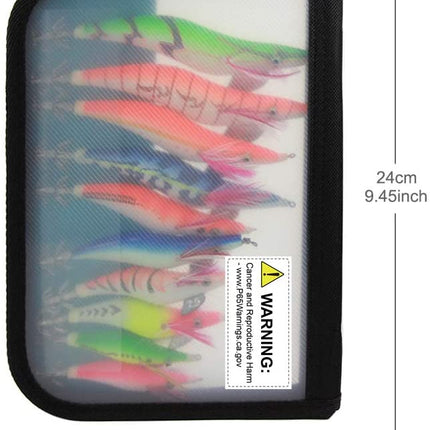 10 pcs Luminous Squid Jig Shrimp Lures